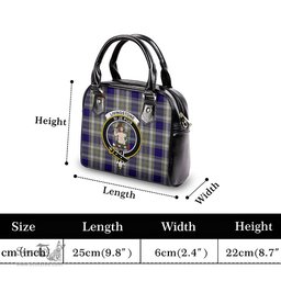 Scottish Livingston Dress Tartan Shoulder Handbags with Family Crest Scottish Plaid Tartan Plaid - ScotsTee - scotstee.com