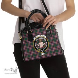 Scottish MacFarlane Hunting Modern Tartan Shoulder Handbags with Family Crest Scottish Plaid Tartan Plaid - ScotsTee - scotstee.com