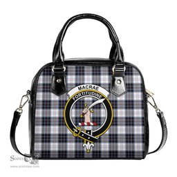 Scottish MacRae Dress Modern Tartan Shoulder Handbags with Family Crest Scottish Plaid Tartan Plaid - ScotsTee - scotstee.com