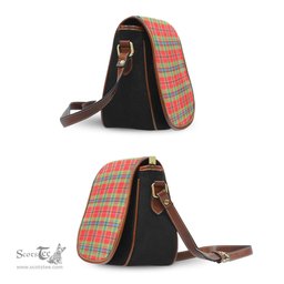 Scottish MacLean of Duart Modern Tartan Saddle Crossbody Bag Scottish Plaid Tartan Plaid - ScotsTee - scotstee.com