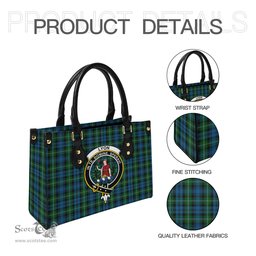 Scottish Lyon Tartan Leather Bag for Women with Family Crest Scottish Plaid Tartan Plaid - ScotsTee - scotstee.com