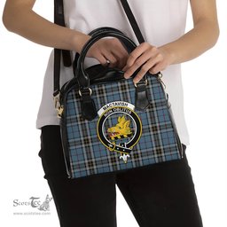 Scottish MacTavish Dress Tartan Shoulder Handbags with Family Crest Scottish Plaid Tartan Plaid - ScotsTee - scotstee.com