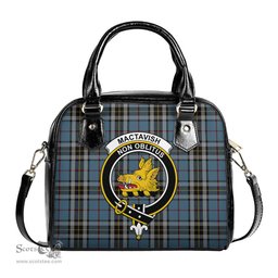 Scottish MacTavish Dress Tartan Shoulder Handbags with Family Crest Scottish Plaid Tartan Plaid - ScotsTee - scotstee.com