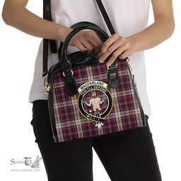 Scottish MacFarlane Dress Tartan Shoulder Handbags with Family Crest Scottish Plaid Tartan Plaid - ScotsTee - scotstee.com
