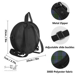 Scottish MacMillan Hunting Tartan Round Crossbody Bags - Round Purse Scottish Plaid Tartan Plaid - ScotsTee - scotstee.com