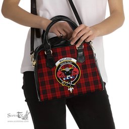 Scottish MacLeod of Raasay Highland Tartan Shoulder Handbags with Family Crest Scottish Plaid Tartan Plaid - ScotsTee - scotstee.com
