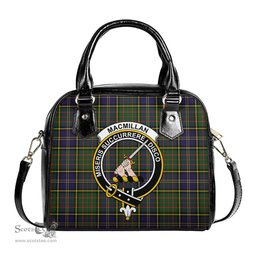 Scottish MacMillan Hunting Modern Tartan Shoulder Handbags with Family Crest Scottish Plaid Tartan Plaid - ScotsTee - scotstee.com