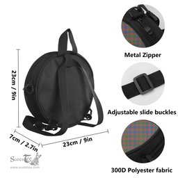 Scottish MacIntyre Ancient Tartan Round Crossbody Bags - Round Purse Scottish Plaid Tartan Plaid - ScotsTee - scotstee.com