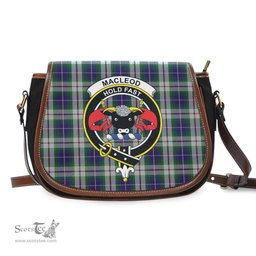 Scottish MacLeod Of Californian Tartan Saddle Crossbody Bag with Family Crest Scottish Plaid Tartan Plaid - ScotsTee - scotstee.com