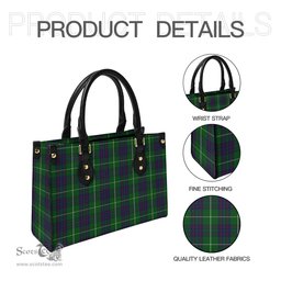 Scottish MacIntyre Hunting Tartan Leather Bag for Women Scottish Plaid Tartan Plaid - ScotsTee - scotstee.com