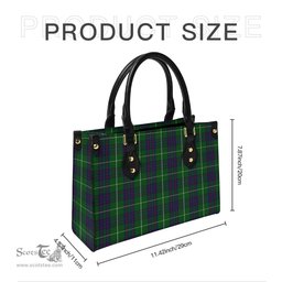 Scottish MacIntyre Hunting Tartan Leather Bag for Women Scottish Plaid Tartan Plaid - ScotsTee - scotstee.com