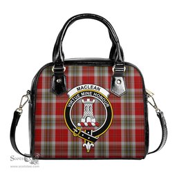 Scottish MacLean of Duart Dress Red Tartan Shoulder Handbags with Family Crest Scottish Plaid Tartan Plaid - ScotsTee - scotstee.com