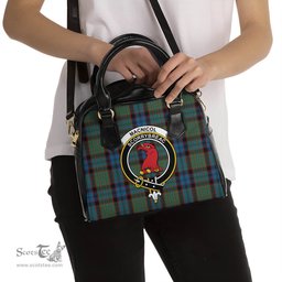 Scottish MacNicol Hunting Tartan Shoulder Handbags with Family Crest Scottish Plaid Tartan Plaid - ScotsTee - scotstee.com