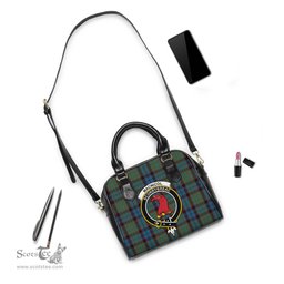 Scottish MacNicol Hunting Tartan Shoulder Handbags with Family Crest Scottish Plaid Tartan Plaid - ScotsTee - scotstee.com