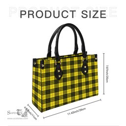 Scottish MacLeod of Lewis Modern Tartan Leather Bag for Women Scottish Plaid Tartan Plaid - ScotsTee - scotstee.com