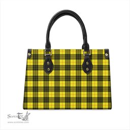 Scottish MacLeod of Lewis Modern Tartan Leather Bag for Women Scottish Plaid Tartan Plaid - ScotsTee - scotstee.com