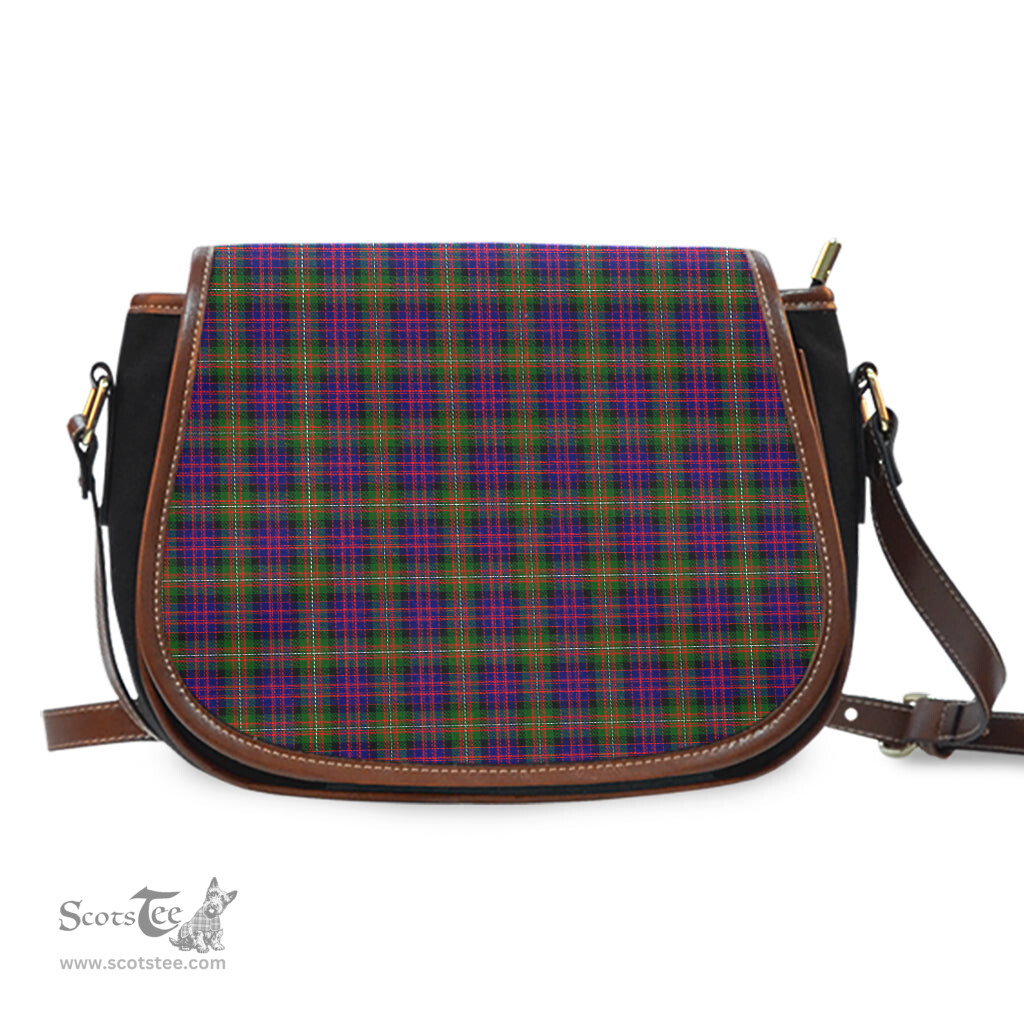 Scottish MacDonell of Glengarry Modern Tartan Saddle Crossbody Bag Scottish Plaid Tartan Plaid - ScotsTee - scotstee.com