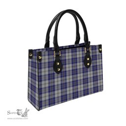 Scottish MacPherson Dress Blue Tartan Leather Bag for Women Scottish Plaid Tartan Plaid - ScotsTee - scotstee.com