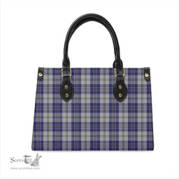 Scottish MacPherson Dress Blue Tartan Leather Bag for Women Scottish Plaid Tartan Plaid - ScotsTee - scotstee.com