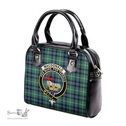 Scottish MacDonald of the Isles Hunting Ancient Tartan Shoulder Handbags with Family Crest Scottish Plaid Tartan Plaid - ScotsTee - scotstee.com
