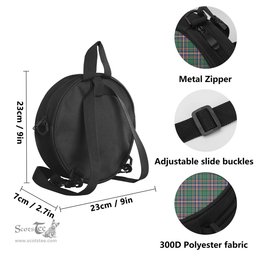 Scottish MacFarlane Hunting Ancient Tartan Round Crossbody Bags - Round Purse Scottish Plaid Tartan Plaid - ScotsTee - scotstee.com