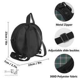 Scottish MacDowall Tartan Round Crossbody Bags - Round Purse Scottish Plaid Tartan Plaid - ScotsTee - scotstee.com