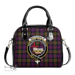 Scottish MacDonald Modern Tartan Shoulder Handbags with Family Crest Scottish Plaid Tartan Plaid - ScotsTee - scotstee.com