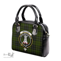 Scottish MacLean Hunting Tartan Shoulder Handbags with Family Crest Scottish Plaid Tartan Plaid - ScotsTee - scotstee.com