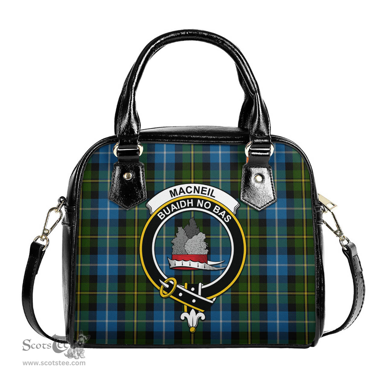 Scottish MacNeil of Barra Tartan Shoulder Handbags with Family Crest Scottish Plaid Tartan Plaid - ScotsTee - scotstee.com