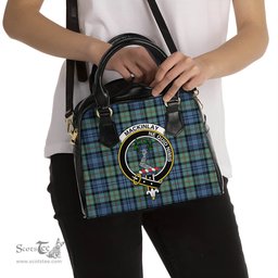 Scottish MacKinlay Ancient Tartan Shoulder Handbags with Family Crest Scottish Plaid Tartan Plaid - ScotsTee - scotstee.com
