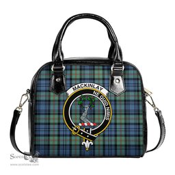 Scottish MacKinlay Ancient Tartan Shoulder Handbags with Family Crest Scottish Plaid Tartan Plaid - ScotsTee - scotstee.com
