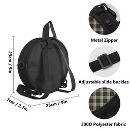 Scottish MacKinnon Dress Tartan Round Crossbody Bags - Round Purse Scottish Plaid Tartan Plaid - ScotsTee - scotstee.com