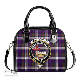 Scottish MacDonald Dress Modern Tartan Shoulder Handbags with Family Crest Scottish Plaid Tartan Plaid - ScotsTee - scotstee.com