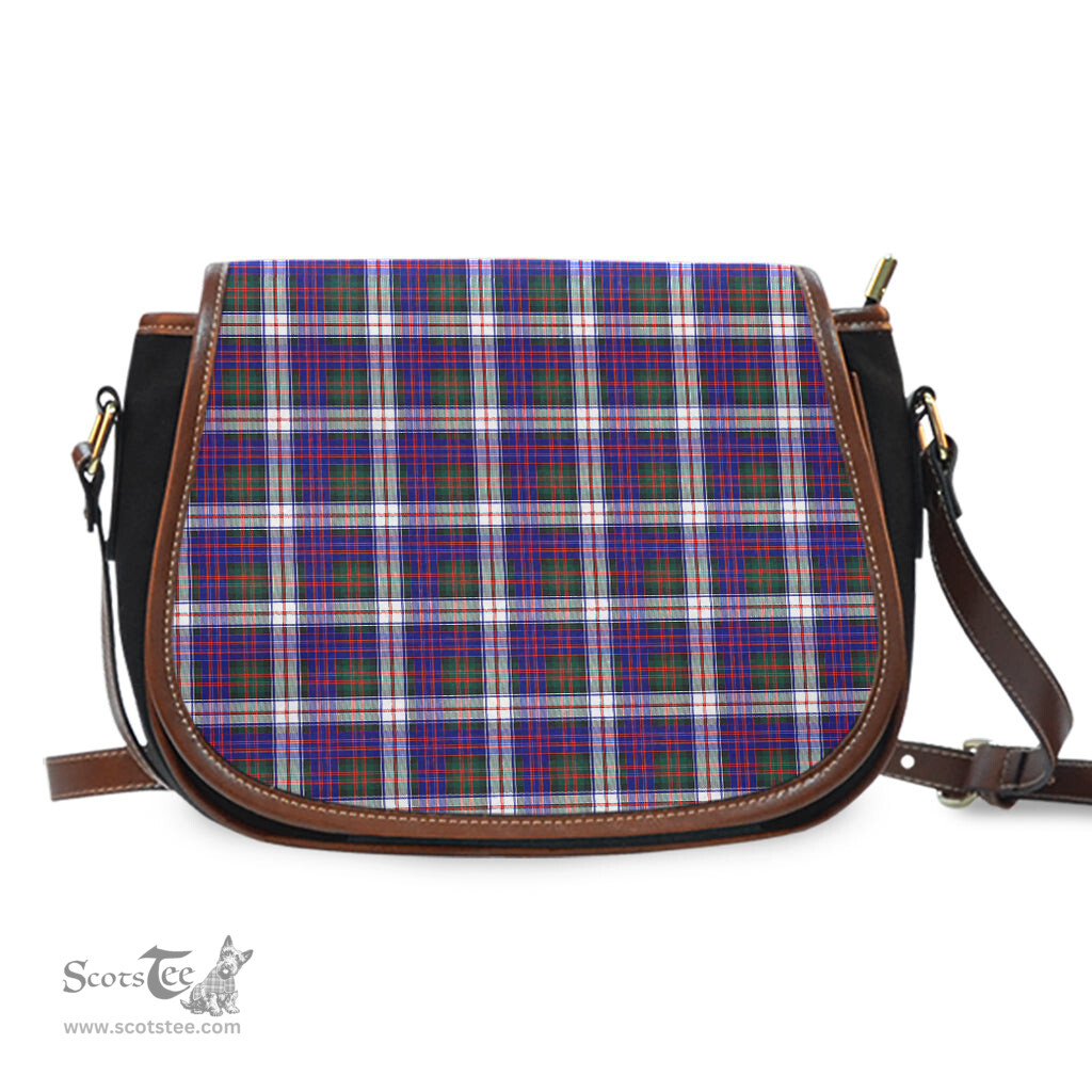 Scottish MacDonald Dress Modern Tartan Saddle Crossbody Bag Scottish Plaid Tartan Plaid - ScotsTee - scotstee.com