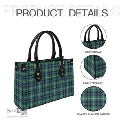 Scottish MacDonald of the Isles Hunting Ancient Tartan Leather Bag for Women Scottish Plaid Tartan Plaid - ScotsTee - scotstee.com