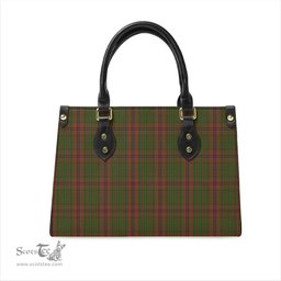 Scottish MacGillivray Hunting Tartan Leather Bag for Women Scottish Plaid Tartan Plaid - ScotsTee - scotstee.com