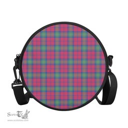 Scottish Lindsay Ancient Tartan Round Crossbody Bags - Round Purse Scottish Plaid Tartan Plaid - ScotsTee - scotstee.com