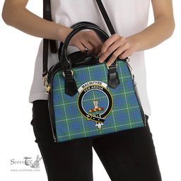 Scottish MacIntyre Hunting Ancient Tartan Shoulder Handbags with Family Crest Scottish Plaid Tartan Plaid - ScotsTee - scotstee.com