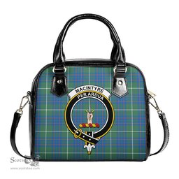 Scottish MacIntyre Hunting Ancient Tartan Shoulder Handbags with Family Crest Scottish Plaid Tartan Plaid - ScotsTee - scotstee.com