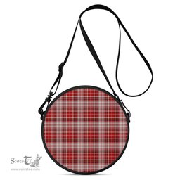 Scottish MacDougall Dress Tartan Round Crossbody Bags - Round Purse Scottish Plaid Tartan Plaid - ScotsTee - scotstee.com