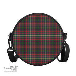 Scottish MacIntosh Hunting Modern Tartan Round Crossbody Bags - Round Purse Scottish Plaid Tartan Plaid - ScotsTee - scotstee.com