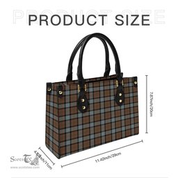 Scottish MacLaren Weathered Tartan Leather Bag for Women Scottish Plaid Tartan Plaid - ScotsTee - scotstee.com