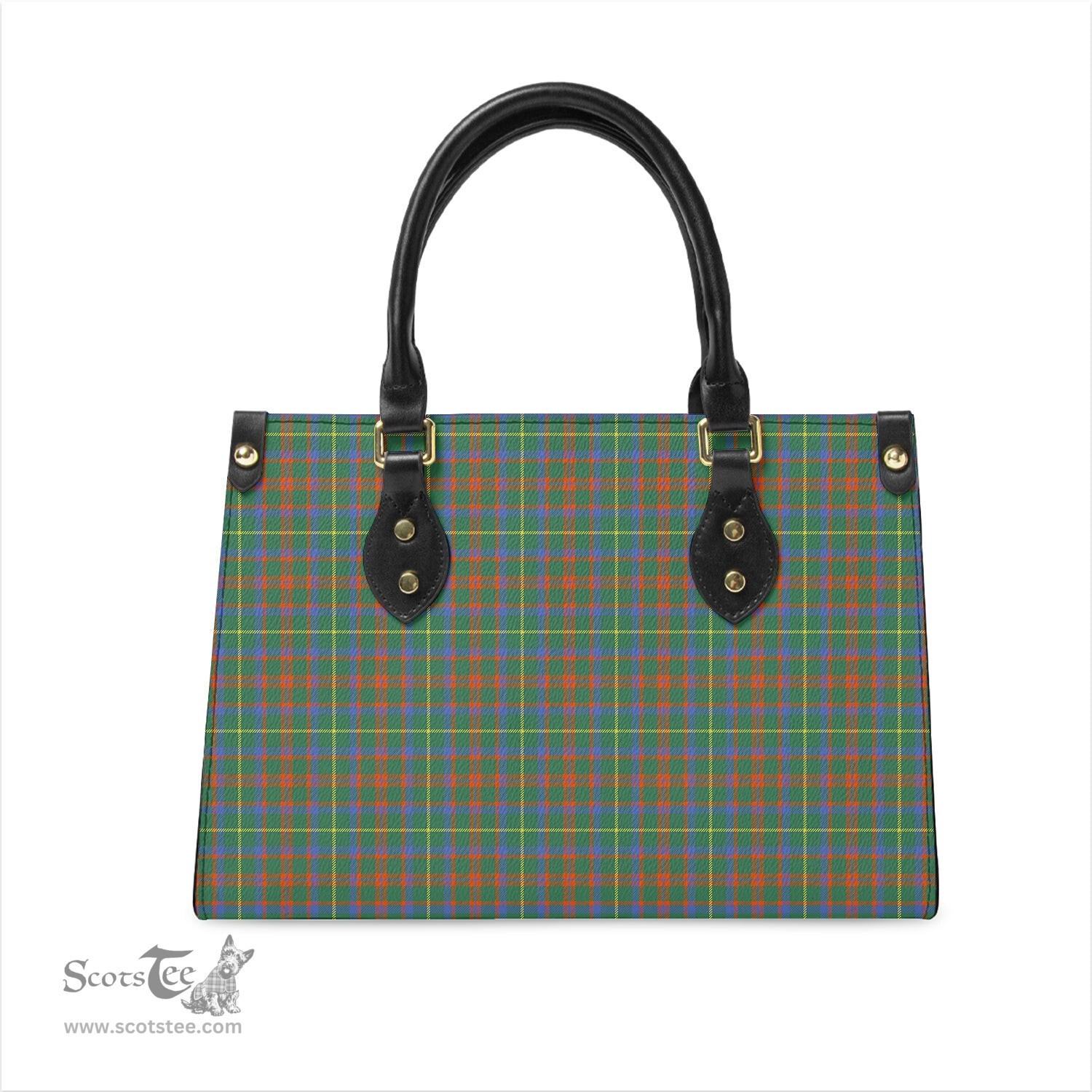 Scottish MacKintosh Hunting Ancient Tartan Leather Bag for Women Scottish Plaid Tartan Plaid - ScotsTee - scotstee.com