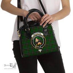Scottish MacAlpin Modern Tartan Shoulder Handbags with Family Crest Scottish Plaid Tartan Plaid - ScotsTee - scotstee.com