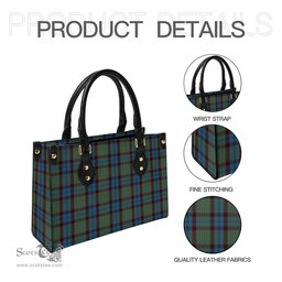 Scottish MacNicol Hunting Tartan Leather Bag for Women Scottish Plaid Tartan Plaid - ScotsTee - scotstee.com