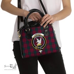 Scottish Lindsay Tartan Shoulder Handbags with Family Crest Scottish Plaid Tartan Plaid - ScotsTee - scotstee.com