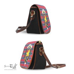 Scottish MacTavish Modern Tartan Saddle Crossbody Bag with Family Crest Scottish Plaid Tartan Plaid - ScotsTee - scotstee.com