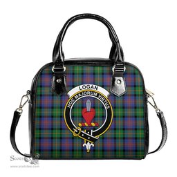 Scottish Logan Ancient Tartan Shoulder Handbags with Family Crest Scottish Plaid Tartan Plaid - ScotsTee - scotstee.com