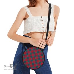 Scottish Lindsay Modern Tartan Round Crossbody Bags - Round Purse Scottish Plaid Tartan Plaid - ScotsTee - scotstee.com