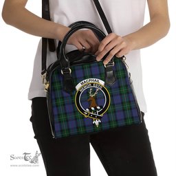Scottish MacPhail Hunting Tartan Shoulder Handbags with Family Crest Scottish Plaid Tartan Plaid - ScotsTee - scotstee.com